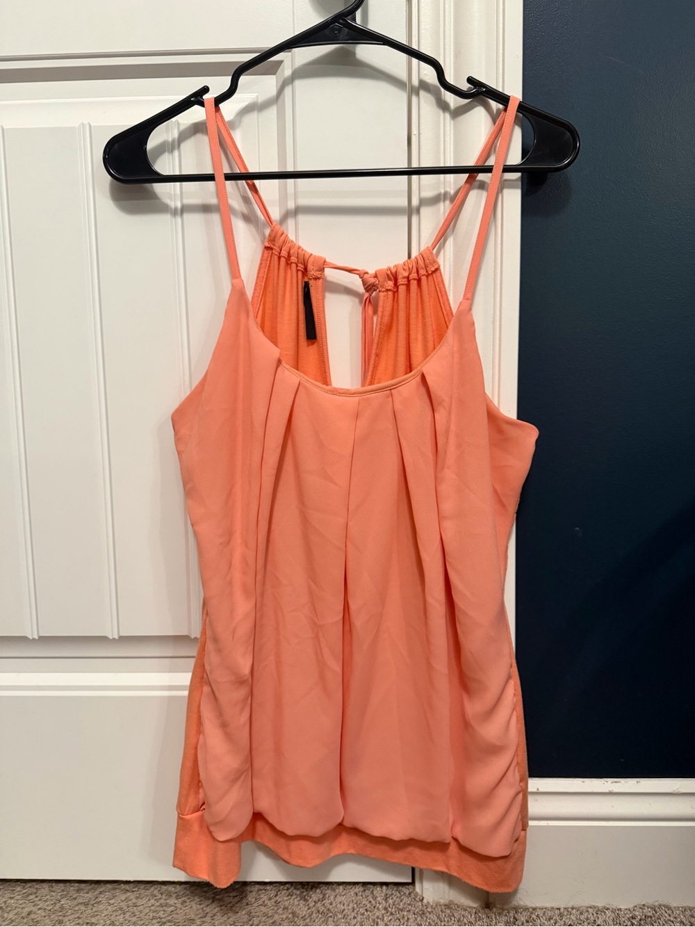 Maurices Coral Pleated Spaghetti-Strap Tank